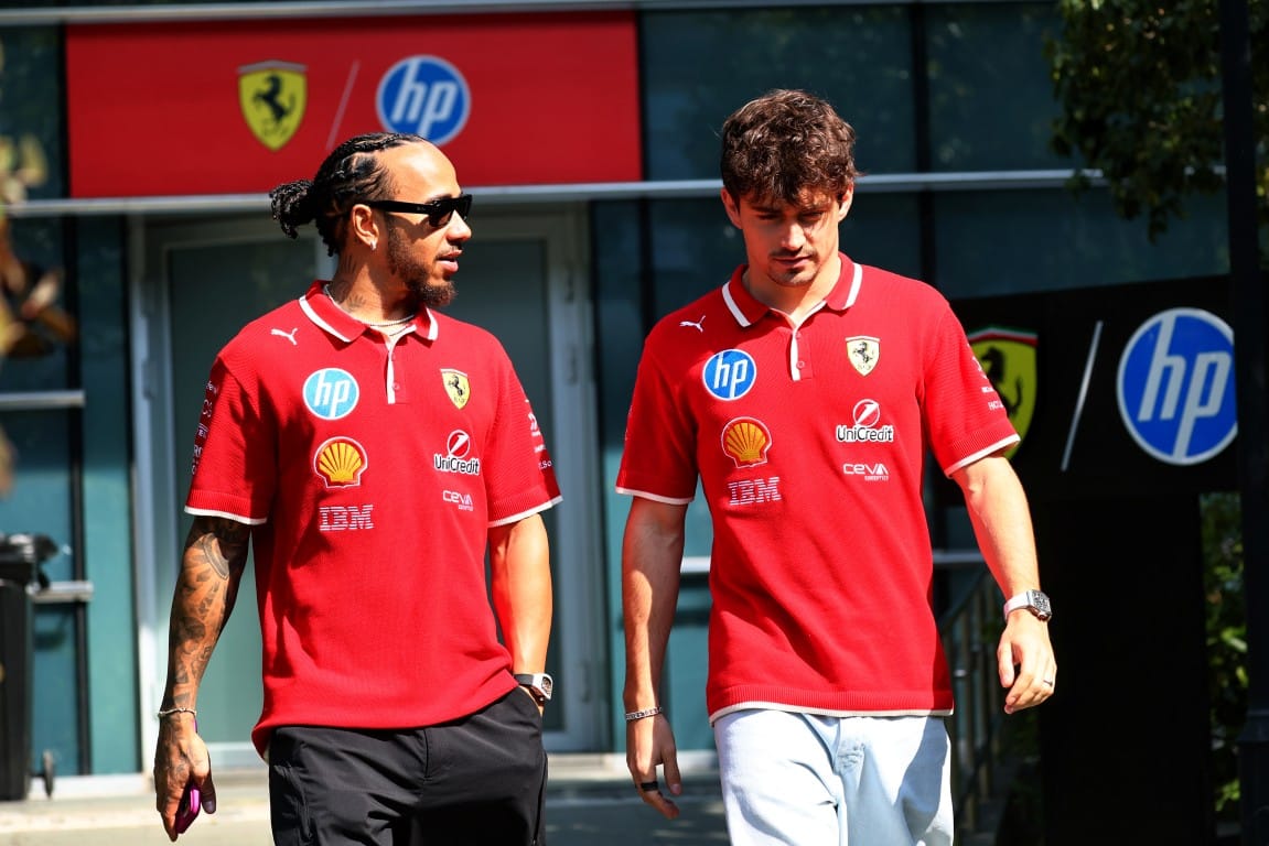 Lewis Hamilton and Charles Leclerc, Ferrari, F1